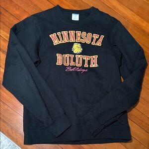 Minnesota Duluth Black Crewneck Sweatshirt